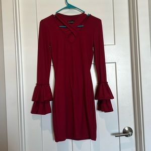 Fun lightweight dress. Faux suede.